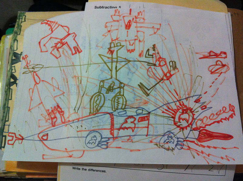 Illustration for article titled A Child's Sketchbook From the 1980s, Preserved For the 21st Century